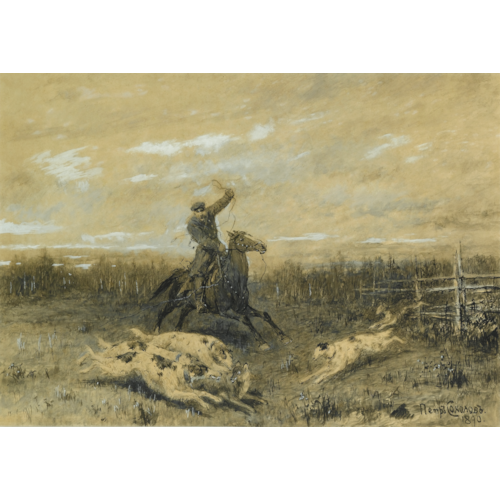 Hunting with Borzoi